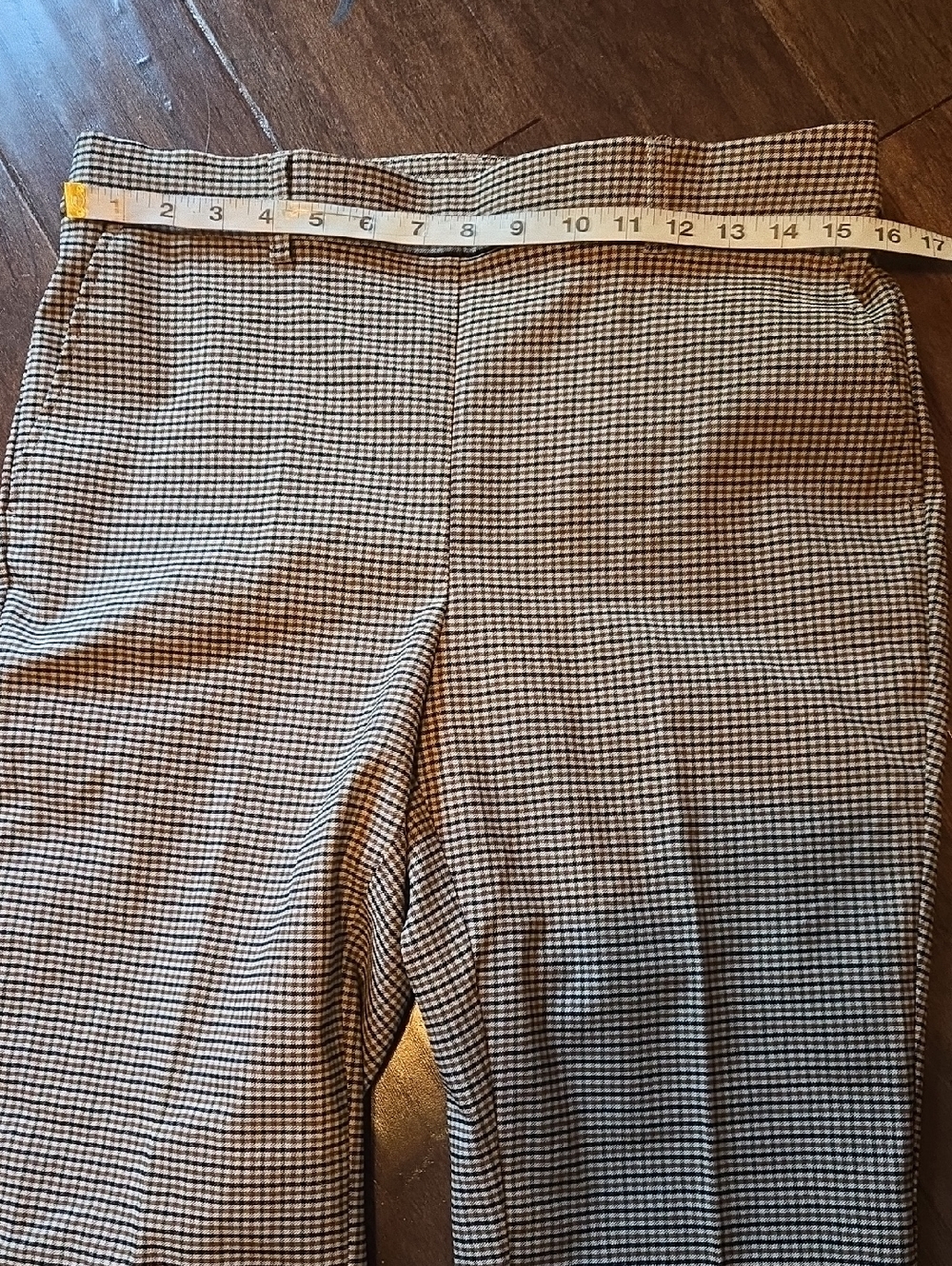 Rafaella Check Pull On Stretch Ankle Pants Size 12 - Picture 3 of 8